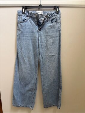 Like New Abercrombie Girls High Rise Wide Leg Light Wash Jeans Sz 13/14
